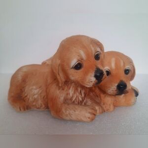 Homco Masterpiece Puppies Figurine